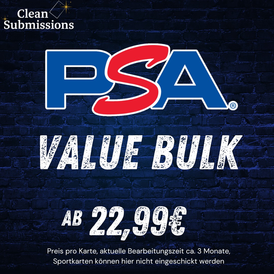 PSA Value Bulk Grading (Auch Sportkarten)