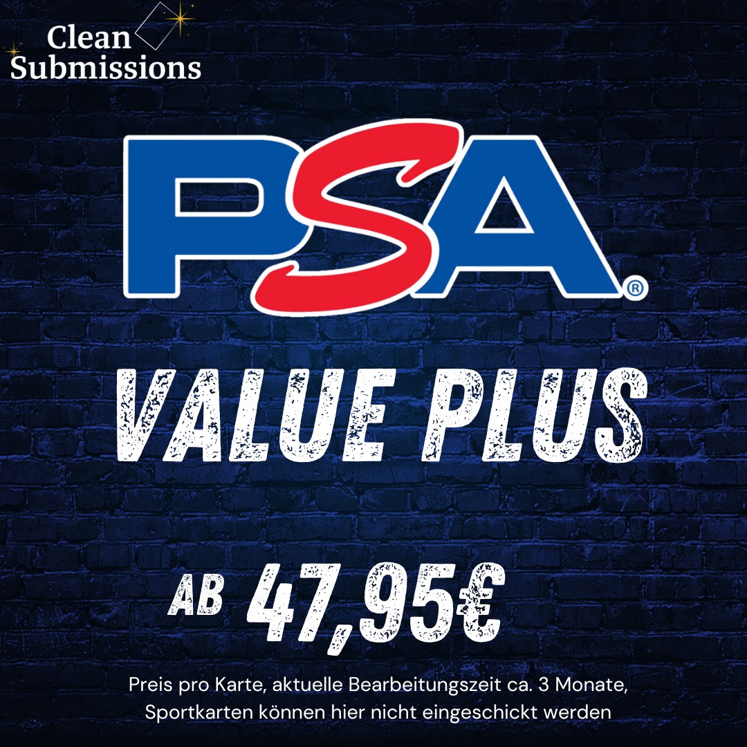 PSA Value PLUS Grading (Auch Sportkarten)